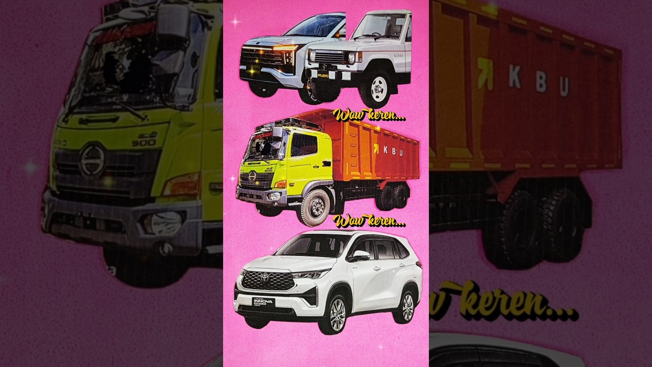 TRUCK HINO DAN TOYOTA INNOVA ZENIX 