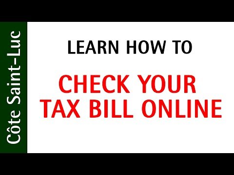 How to access a digital copy of your municipal tax bill in Côte Saint-Luc