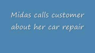 Woman gets pranked thinking its "Midas auto repair"