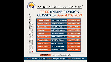 Special CSS 2023 Revision Class - 2 | Islamic Study | Sir Raza Ansari | NOA Digital