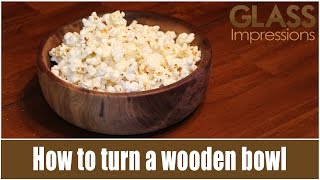 How to turn a wooden bowl