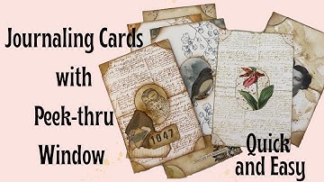 DIY Journaling Cards with Cut Out Windows | Easy Ephemera for Junk Journals