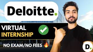 Deloitte (Free) Virtual Internship 2026 🔥 No Fees | No Exam + Free Certificate