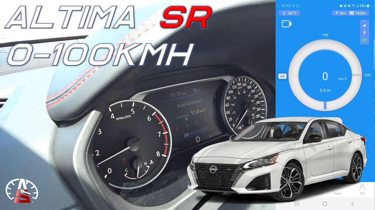 Nissan Altima SR Turbo 0-100km/h (0-62MPH) 