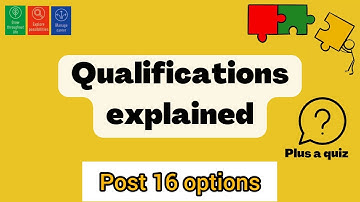 Qualifications & Levels Explained - Post 16 Education Options #careers #education