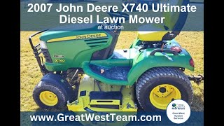 2007 John Deere X740 Ultimate Diesel Lawn Mower