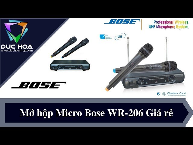 Micro Bose WR-206 Giá: 490.000đ - Micro không dây Bose Giá mềm - duchoashop.com