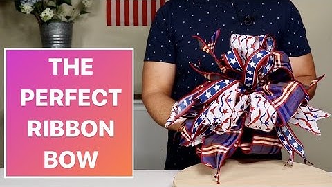 HOW TO MAKE THE PERFECT RIBBON BOW  ( bow bow making 101 )