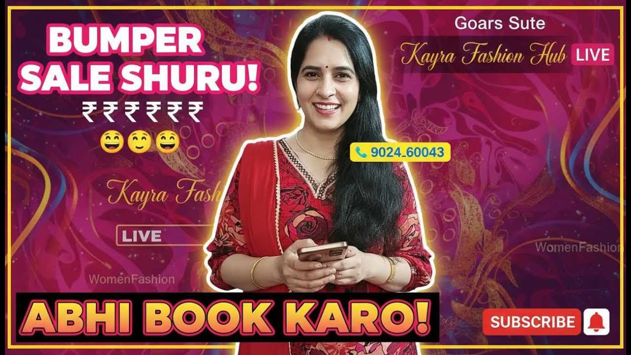Kayra Fashion Hub LIVE | Suits, Kurtis & Co-Ord  Sale | Book Now 📞 9024160043 #WomenFashion #