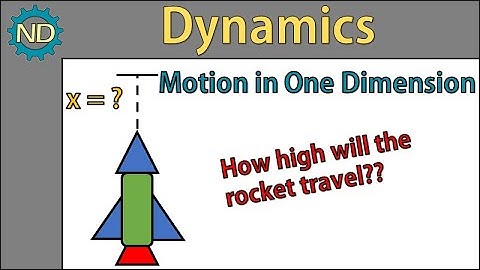 Dynamics - Motion in One Direction (Flight of a rocket)