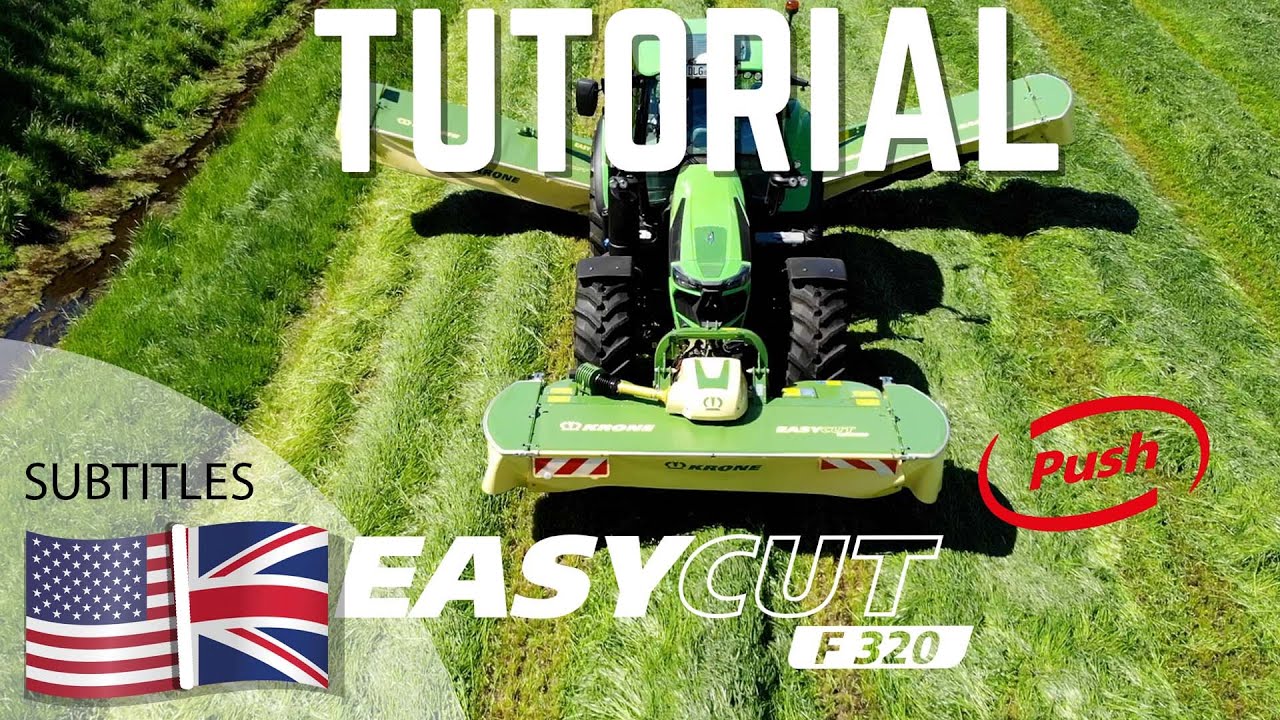 How to adjust a KRONE front mower properly in the field / Tutorial / KRONE EasyCut F 320 Push