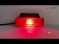 luce led rossa posteriore ingombro ridotto 12/24volt con staffa