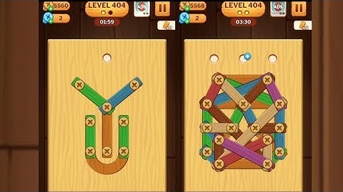 Screw Puzzle: Wood Nut & Bolt - Level 404