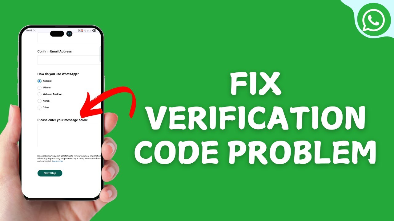 How to Fix WhatsApp Verification Code Problem