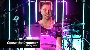 Goose the Drummer using ENTTEC EMU