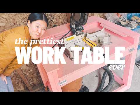 i built the prettiest work table ever