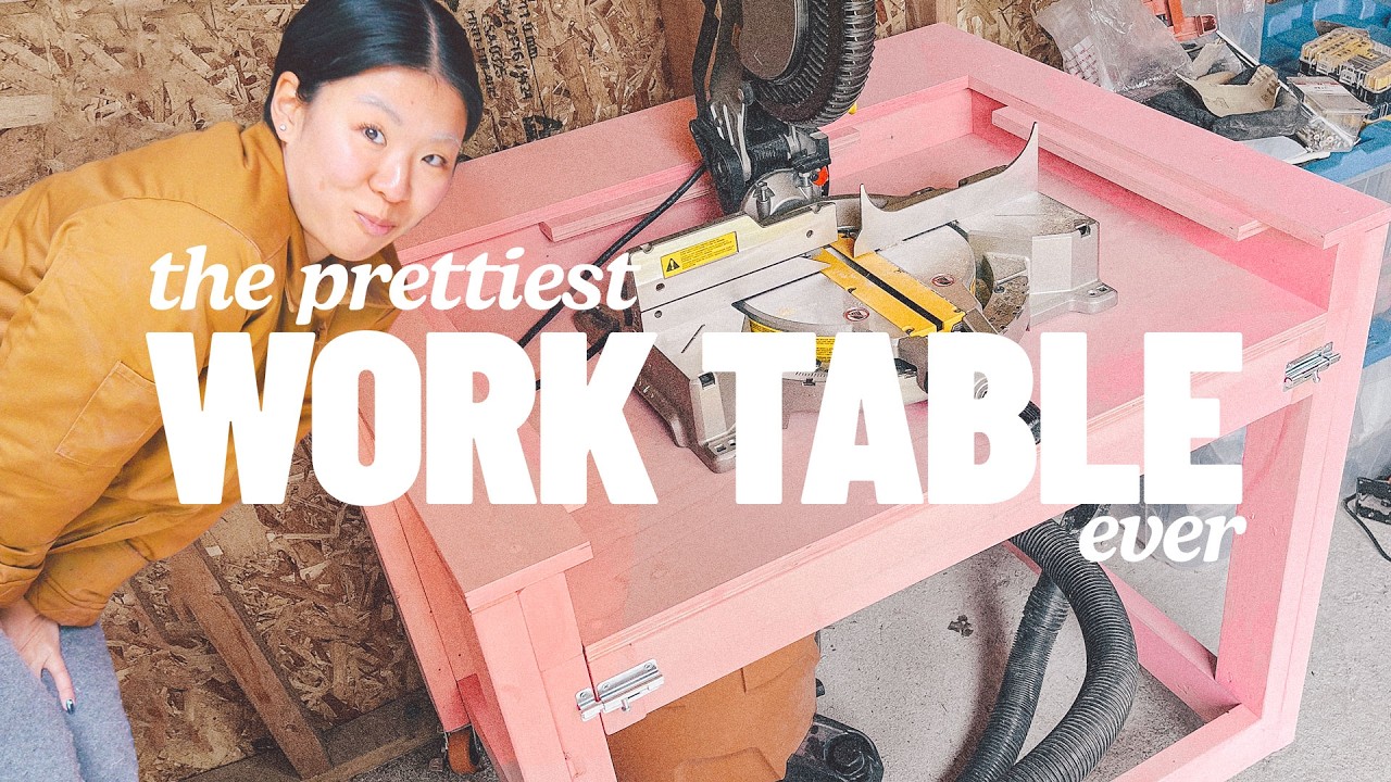 i built the prettiest work table ever