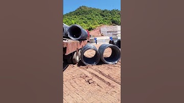 Sharing the method of unloading steel bars