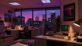 Late Night 1980s Office Ambience | Soft Analog Synth Loop 🌆 screenshot 5