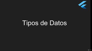 Master Flutter Dart De cero a experto - DART Primeros Pasos - 3 Tipos de Datos