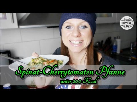 Low carb Rezept: Spinat-Cherrytomaten Pfanne unter 200 Kcal! | Fitness-Dessert.de. 