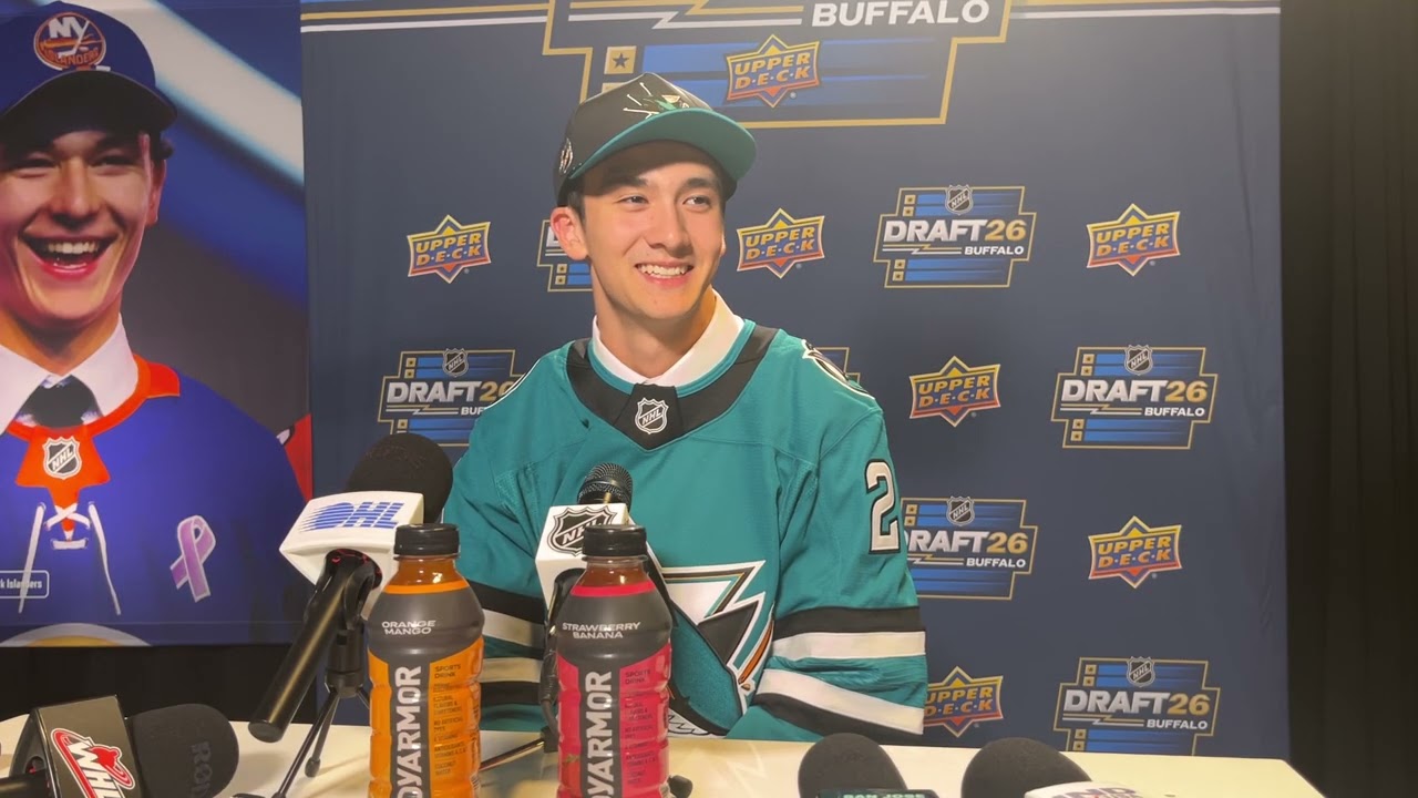 Lin Talks Practicing With Celebrini, Friendship With Verhoeff, Hanging With Michael Buble
