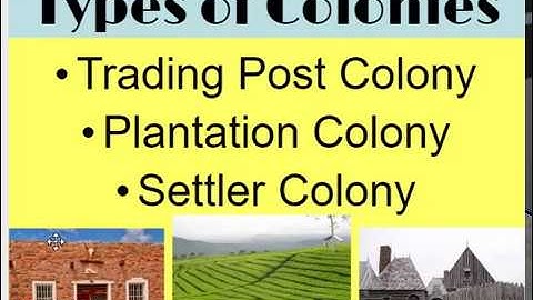 The Three Types of Colonies (Part 3)