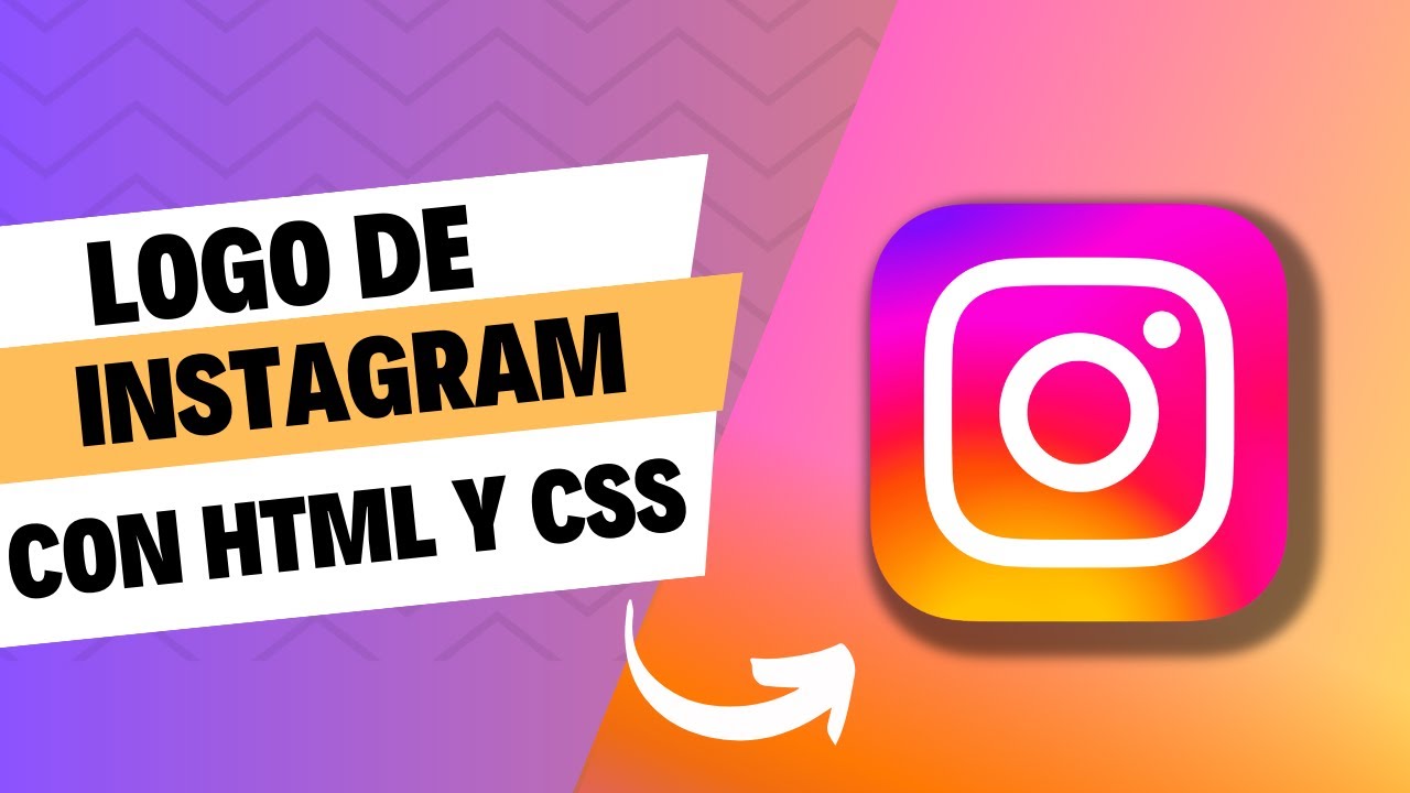 como hacer el logo de INSTAGRAM con html y css - YouTube