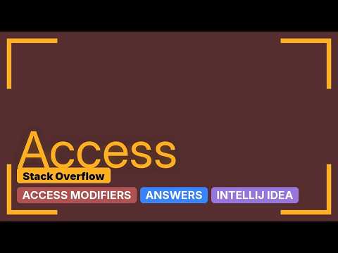 How to show access modifiers for classes in IntelliJ IDEA? (2 Solutions!!)