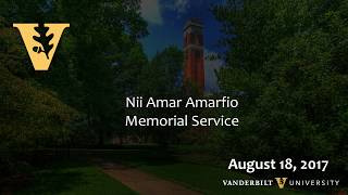 Nii Amar Amarfio's Memorial Service