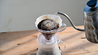 【HARIO】V60 ～ How to brew a strong, dark V60 coffee~