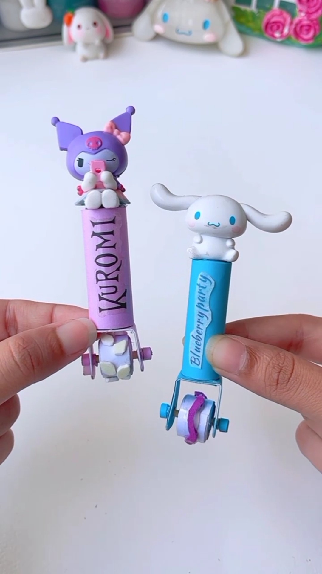 DIY handmade roller stamp #shorts #tonniartandcraft #art #love #art #diy