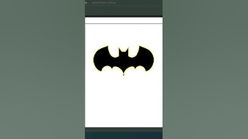 Draw Batman Logo Using Python Turtle | #shorts #shortvideo #short #python #pythonturtle