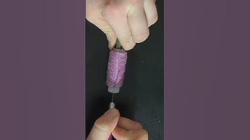 Reversed purple thread cutting #asmrcommunity #threadcutting #asmr #oddlysatisfying #asmrsounds