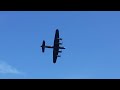 Raf scampton dambusters fly past 2022 lancaster bomber