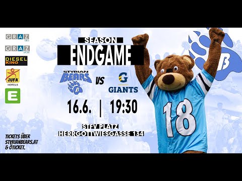 BearsTV Friday Night Game | Football Live | GBG Graz Styrian Bears vs. Thalheim Graz Giants 🏈