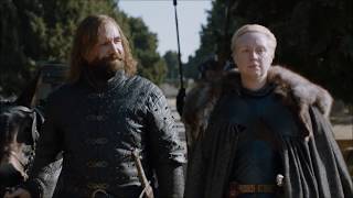 Game of Thrones - 7x07 - Brienne and Sandor talk about Arya Resimi