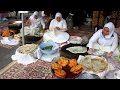 Kurdish Naan Street Food - Fried Saffron Bread & Spring Onion Flat Bread -