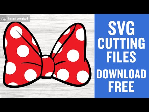 Minnie Mouse Bow Svg Free Cut Files For Silhouette Cameo Instant Download Youtube