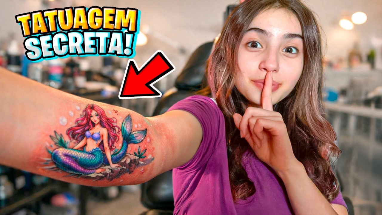 MINHA FILHA FEZ TATUAGEM ESCONDIDA da FAMÍLIA! Pai Também Vloga