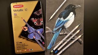 Derwent Metallic Pencils Review & Demo