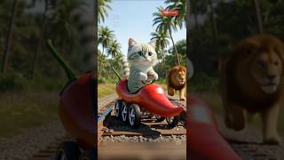 Gemoy KEREN, duel speed ma singa MENANG🤪😂 #cats #funnycats #kucing #kucinglucu #lucu #gemoy