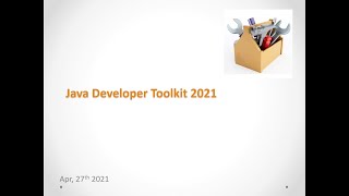 Java Developer Toolkit 2021