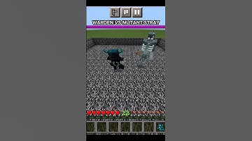 WARDEN VS MUTANT STRAY / MINECRAFT #minecraft #shorts
