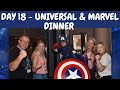 Florida Vlog | 2019 | Day 18 | Universal | Marvel Character Dinner | Cinematic Celebration