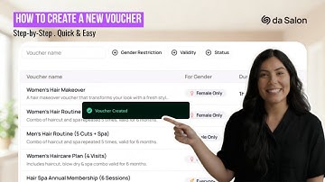 How to Create a New Voucher | Reward Clients and Boost Bookings with da Salon
