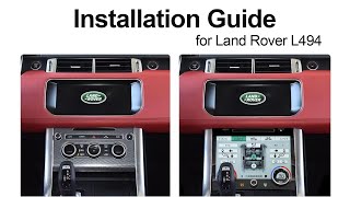 ASVEGEN Touch Screen Climate Panel - How to remove & upgrade AC screen on Range Rover Sport L494
