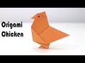 How To Make Origami Chicken Easy Paper Hen Folding