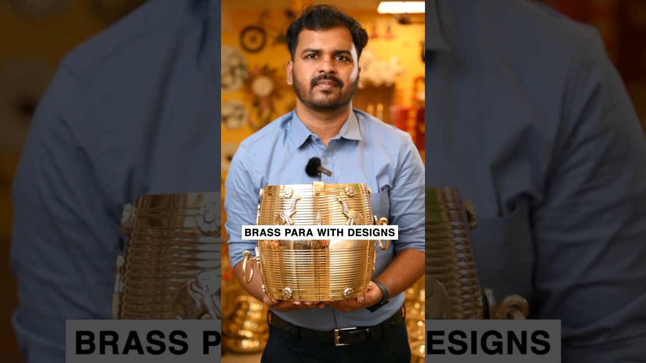 Kerala's Beautiful Brass Para for Decor