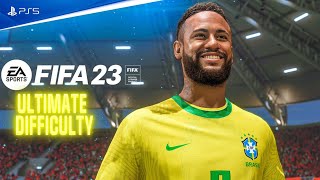 FIFA 23 - Spain vs Brazil  - | Quarter Final |FIFA World Cup 2022 | Ultimate Difficulty | PS5™ [4K ]